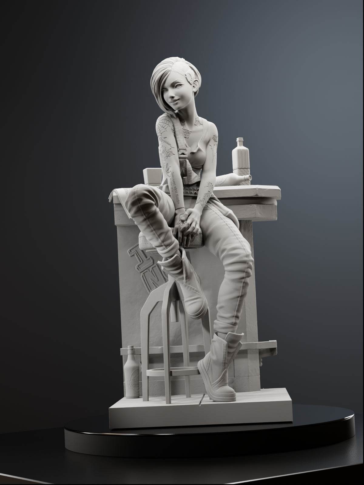 The Mox Mechanist Statue