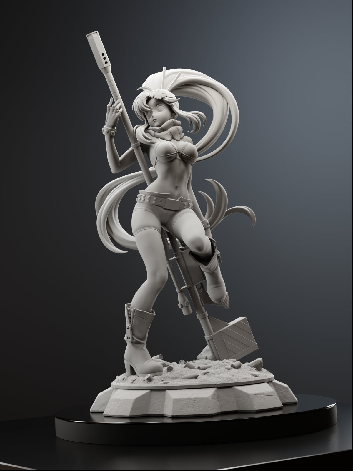 Red-Haired Sniper Statue