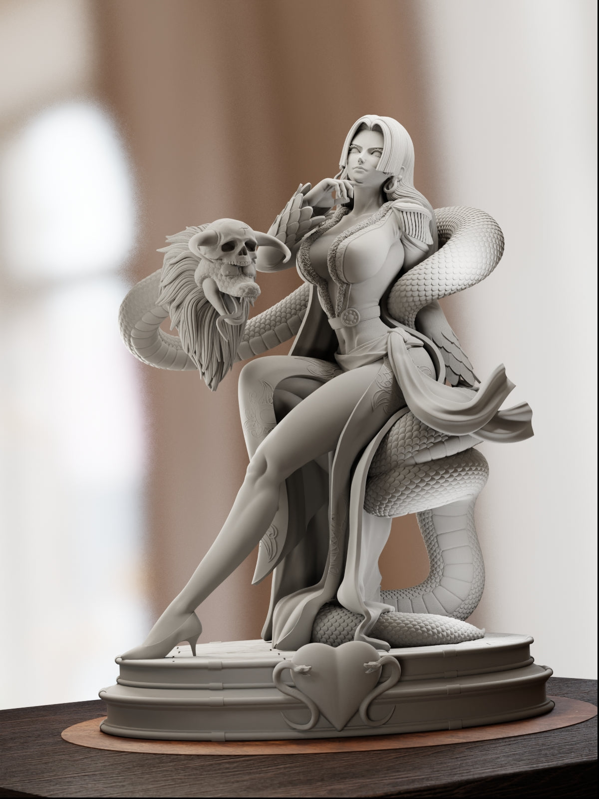 The Snake Princess | Maximum Detailed 12K 3D printed figure