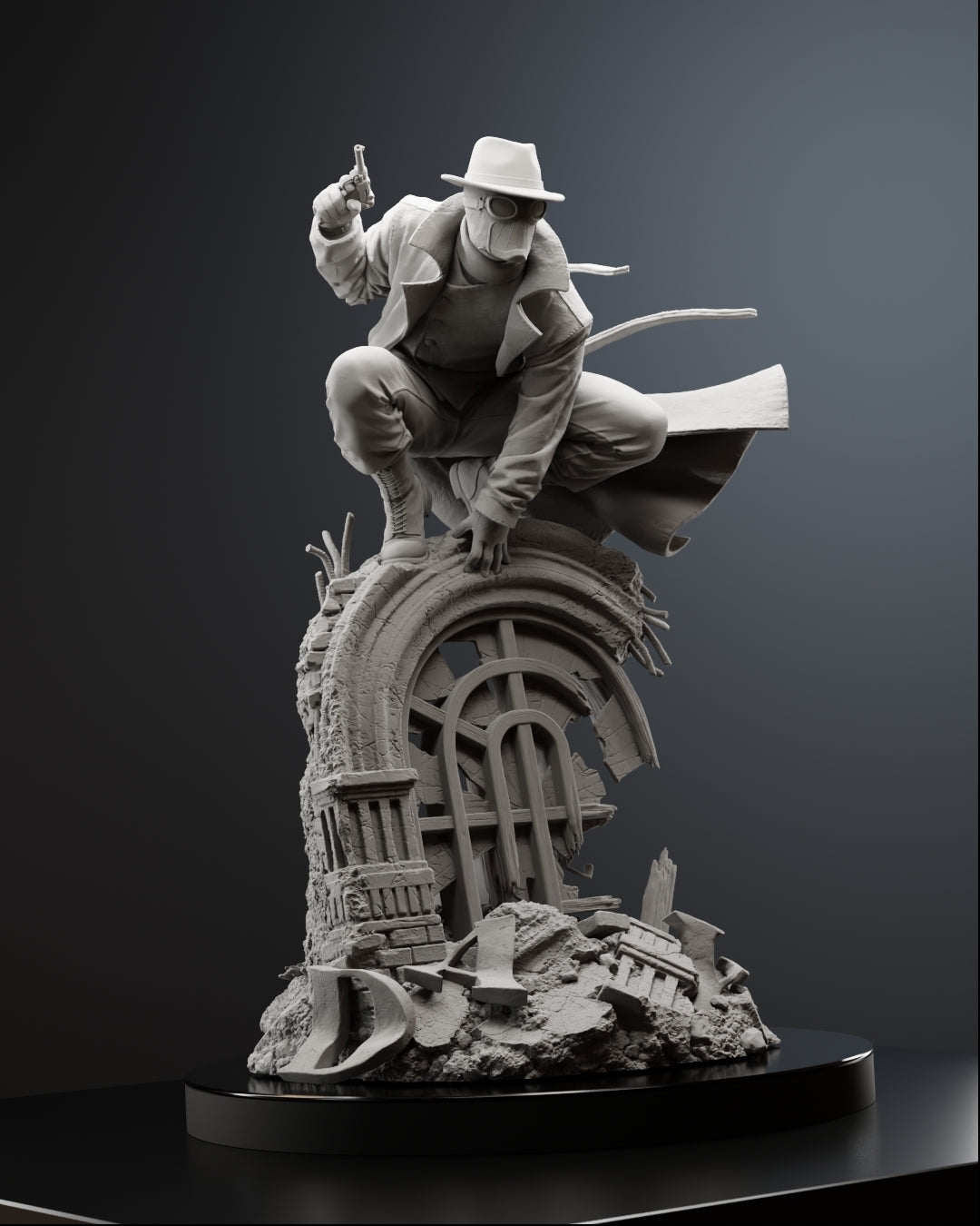 The Masked Vigilante Statue