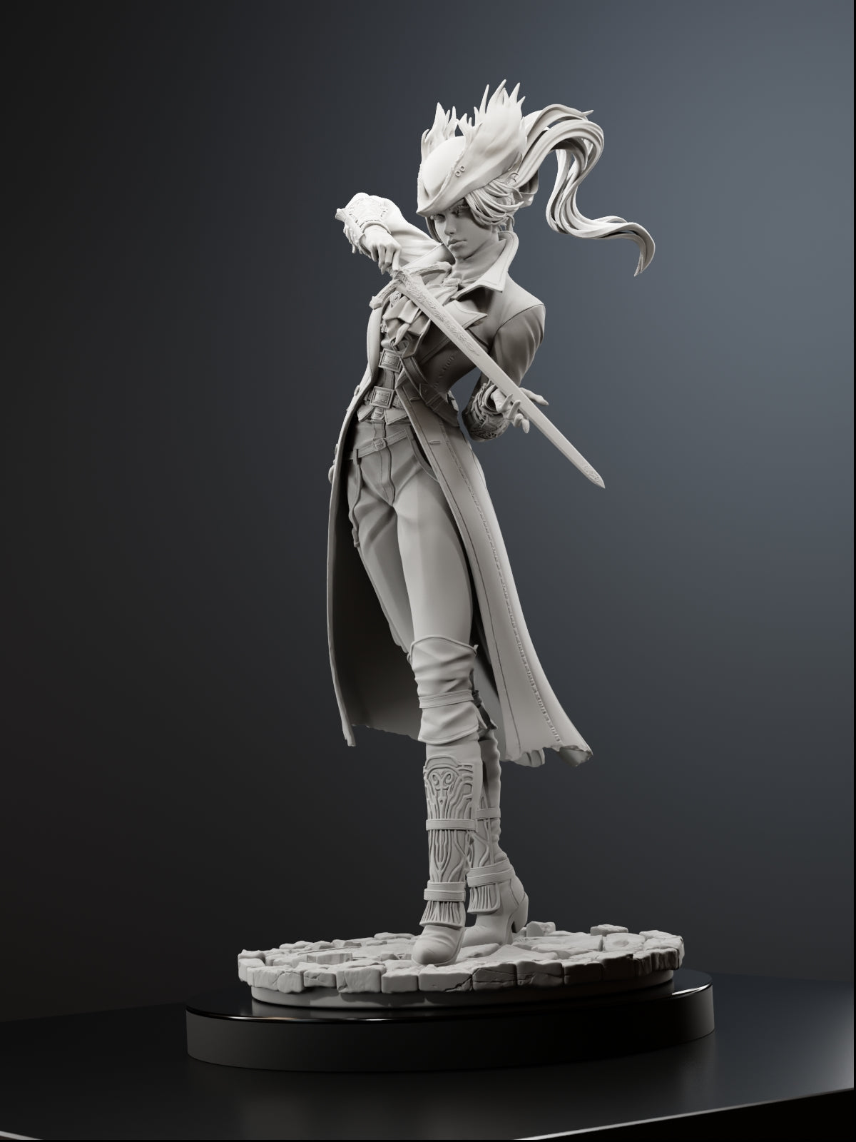 The Clocktower Rose | Maximum Detailed 12K 3D printed figure