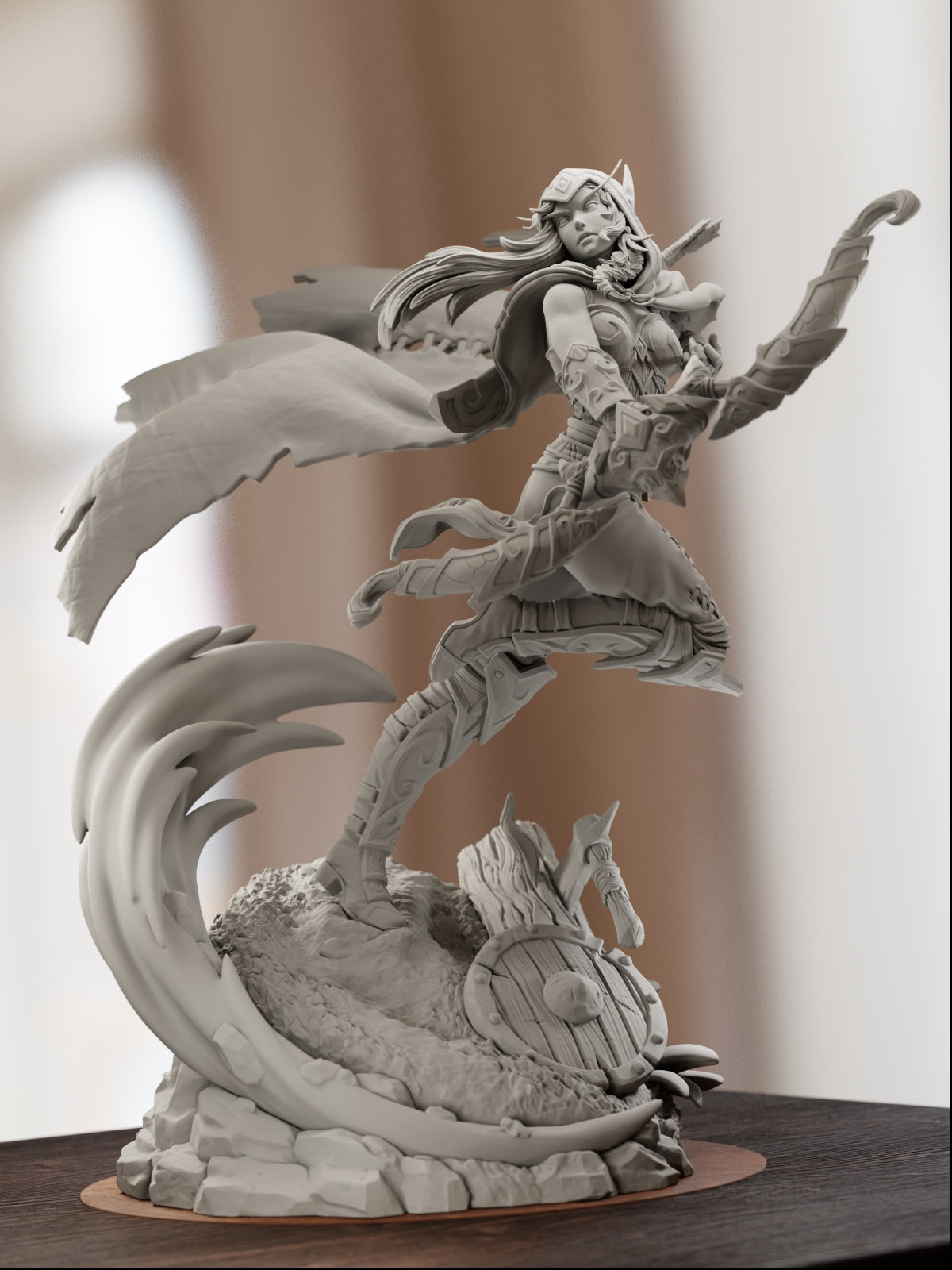 High Elf Archer | Maximum Detailed 12K 3D printed figure
