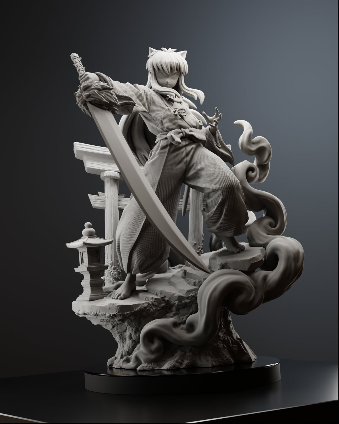 The Dog Demon Statue