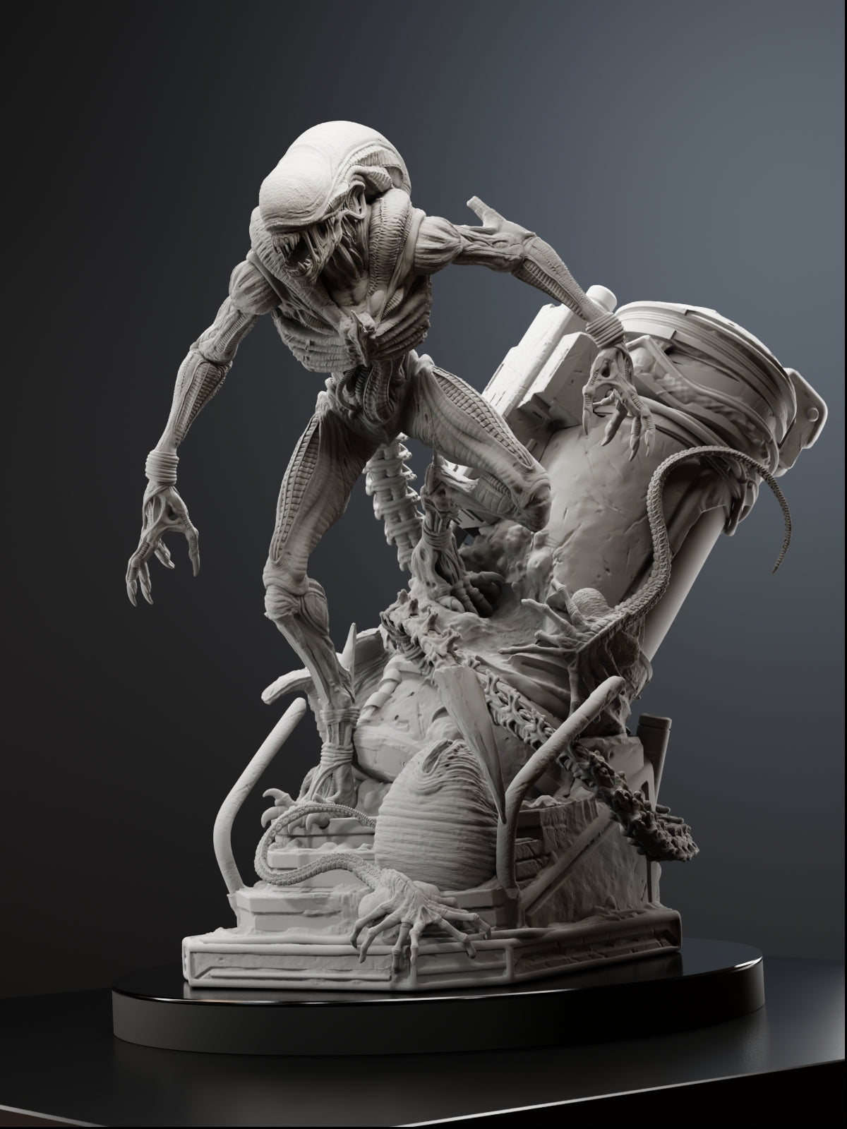 The Alien | Maximum Detailed 12K 3D printed figure