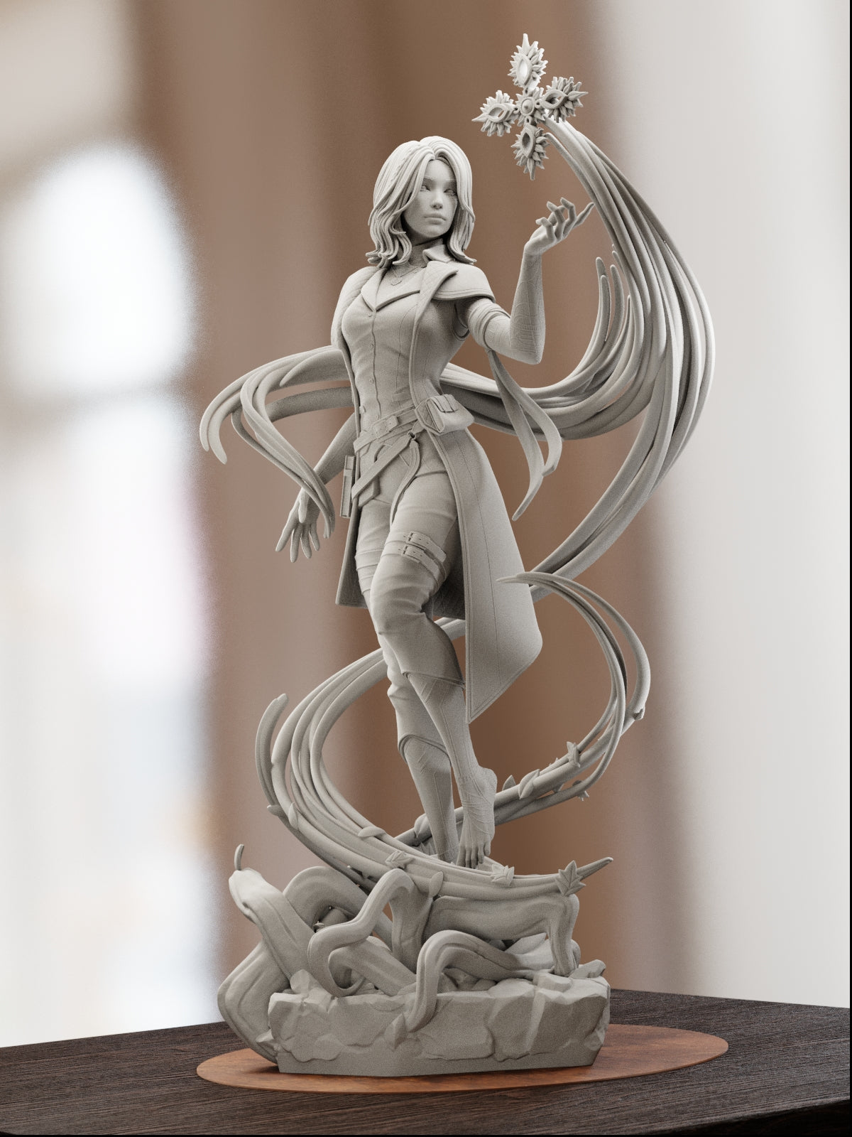 The Quiet Flame | Maximum Detailed 12K 3D printed figure