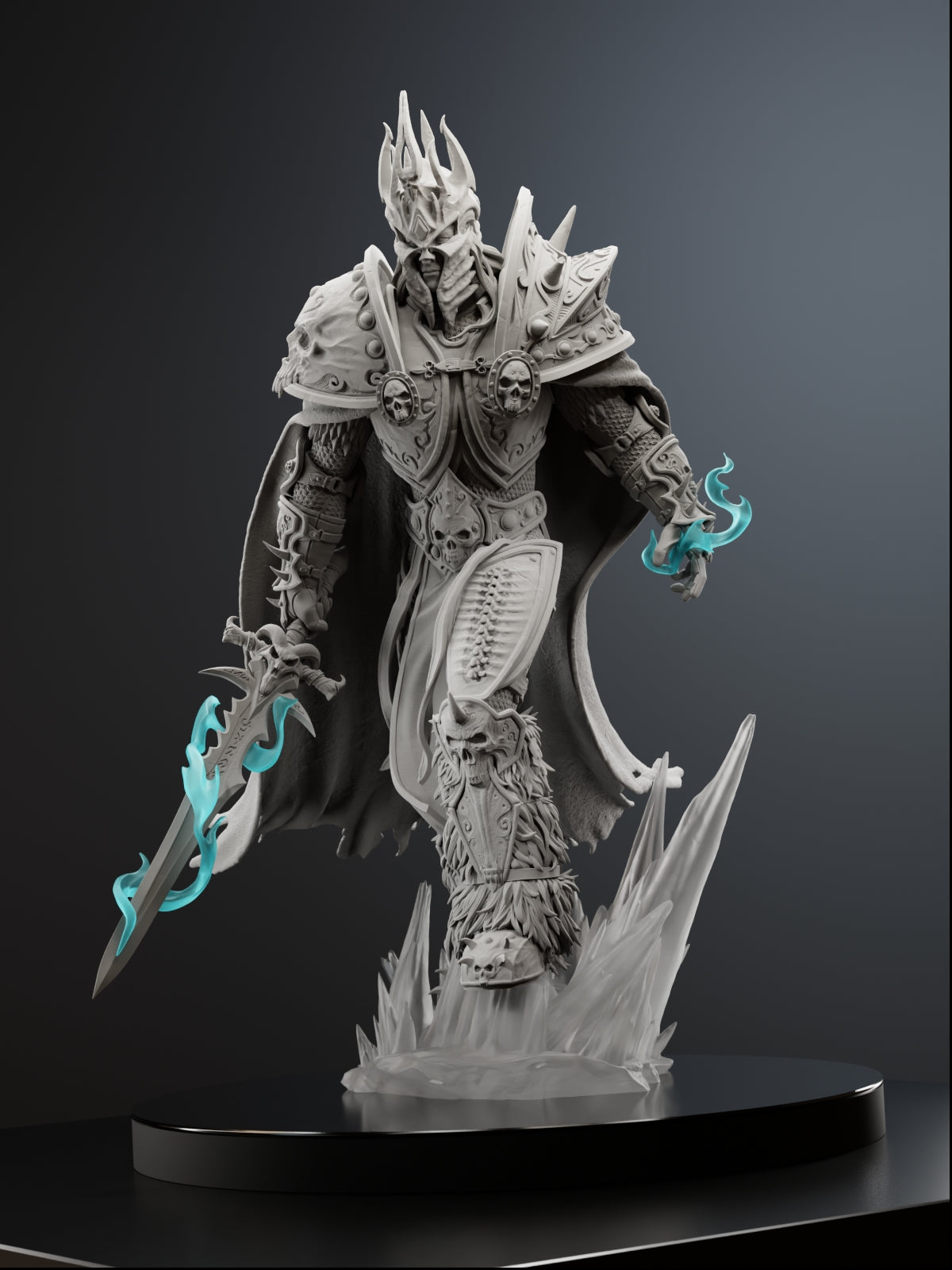 The Lich King | Maximum Detailed 12K 3D printed figure
