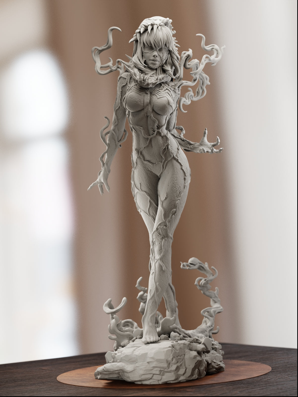 Symbiote Gwen | Maximum Detailed 12K 3D printed figure