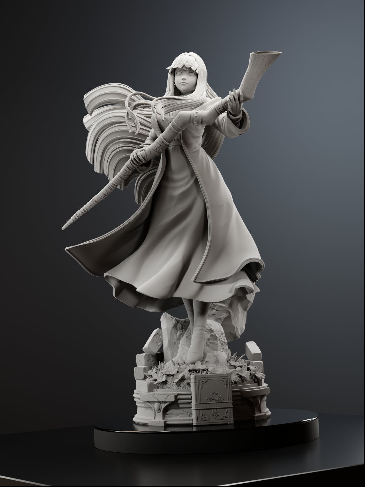 The Moonlit Mage | Maximum Detailed 12K 3D printed figure