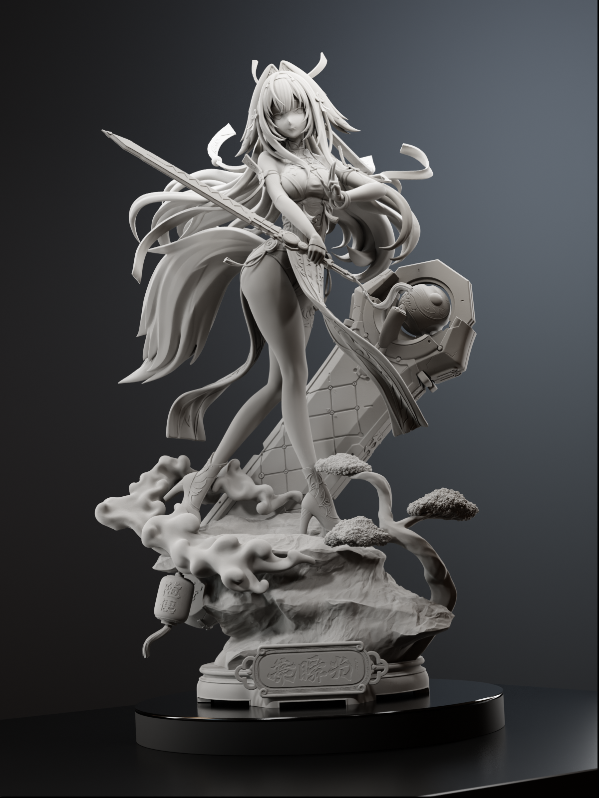 New Eridu Operative Statue