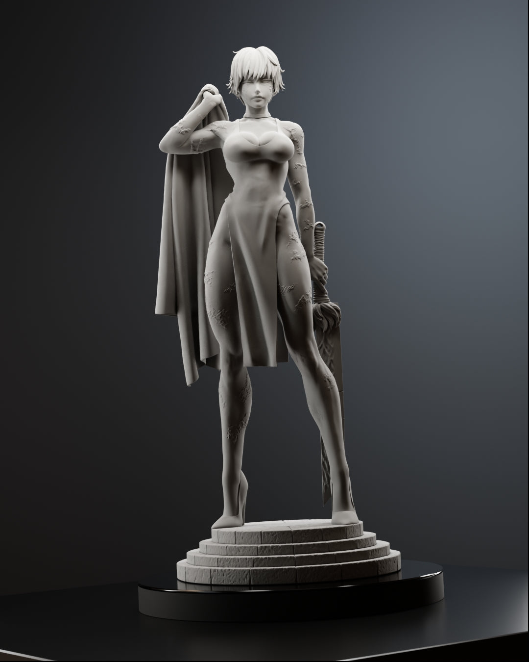 Split Soul Maki Statue