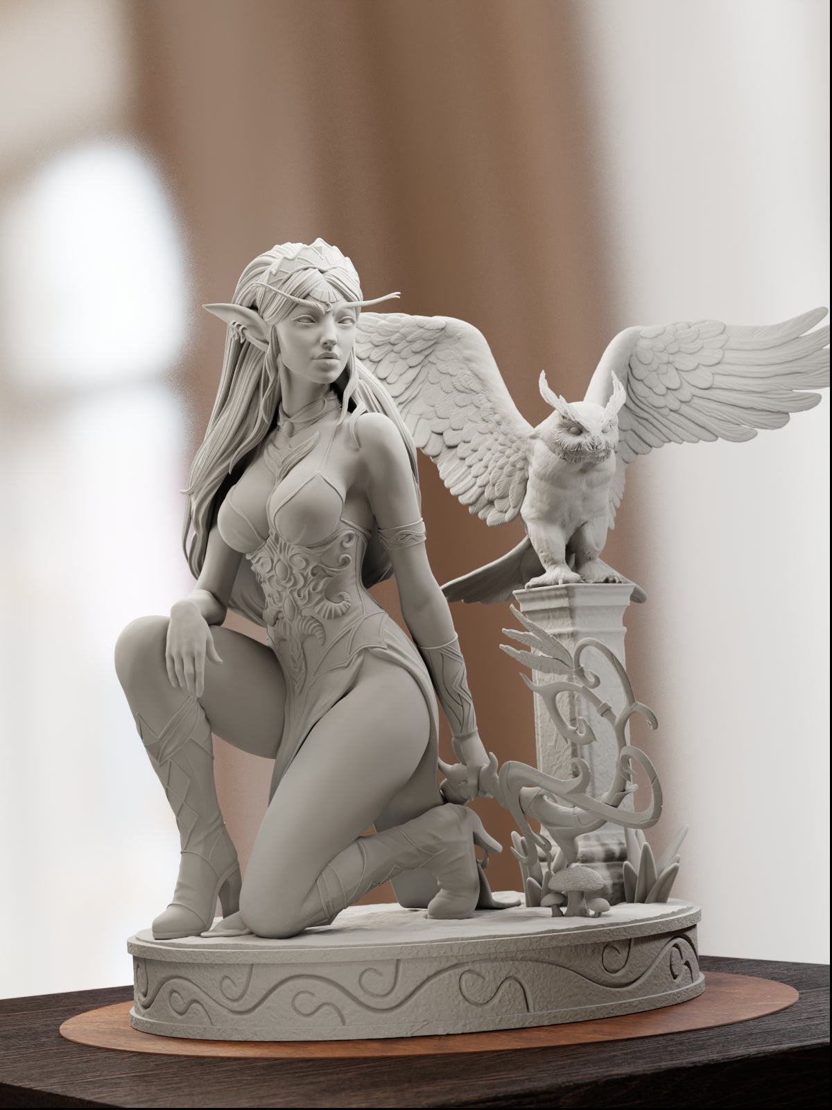 The High Priestess | Maximum Detailed 12K 3D printed figure
