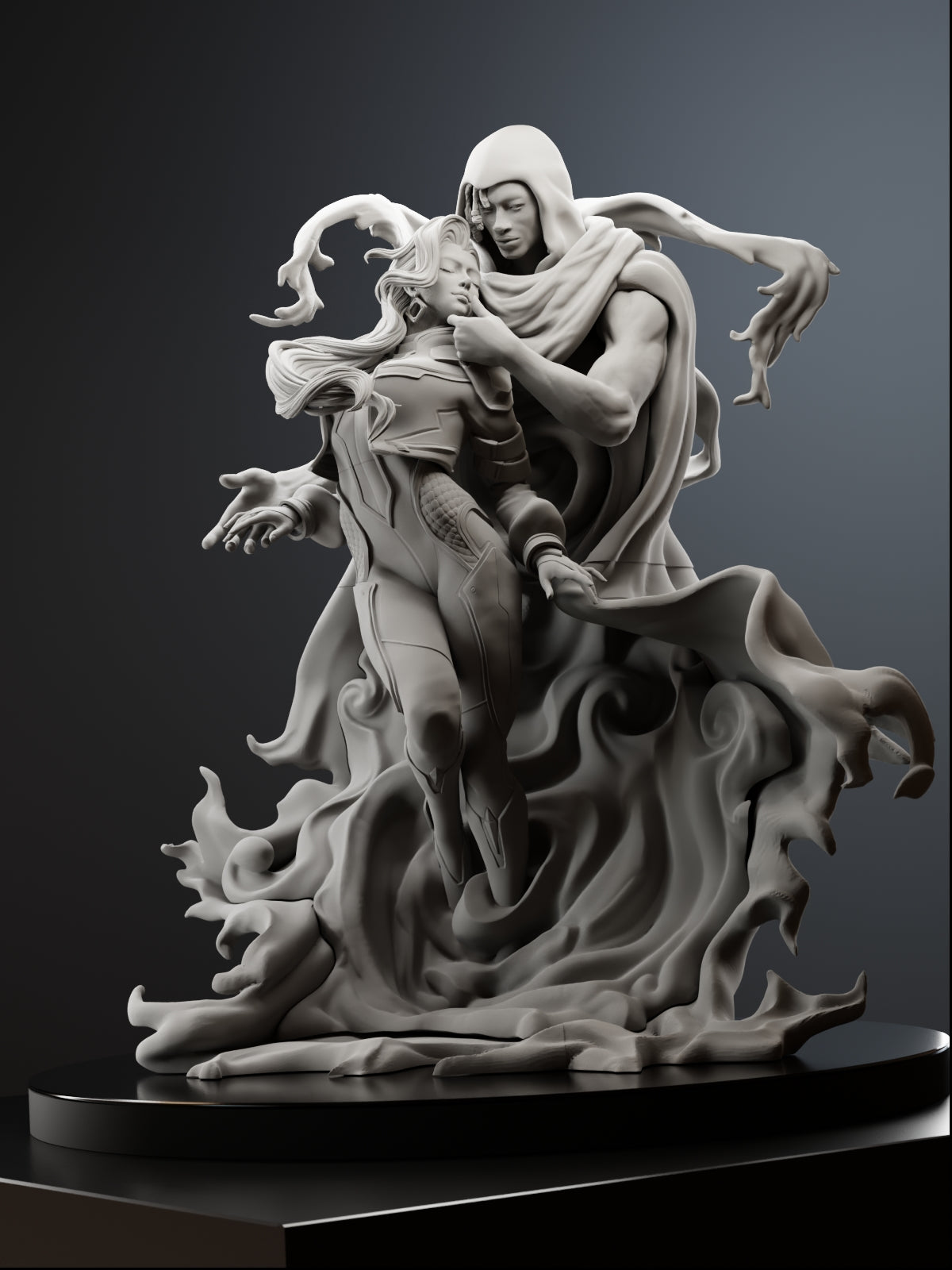 Light & Dark Statue