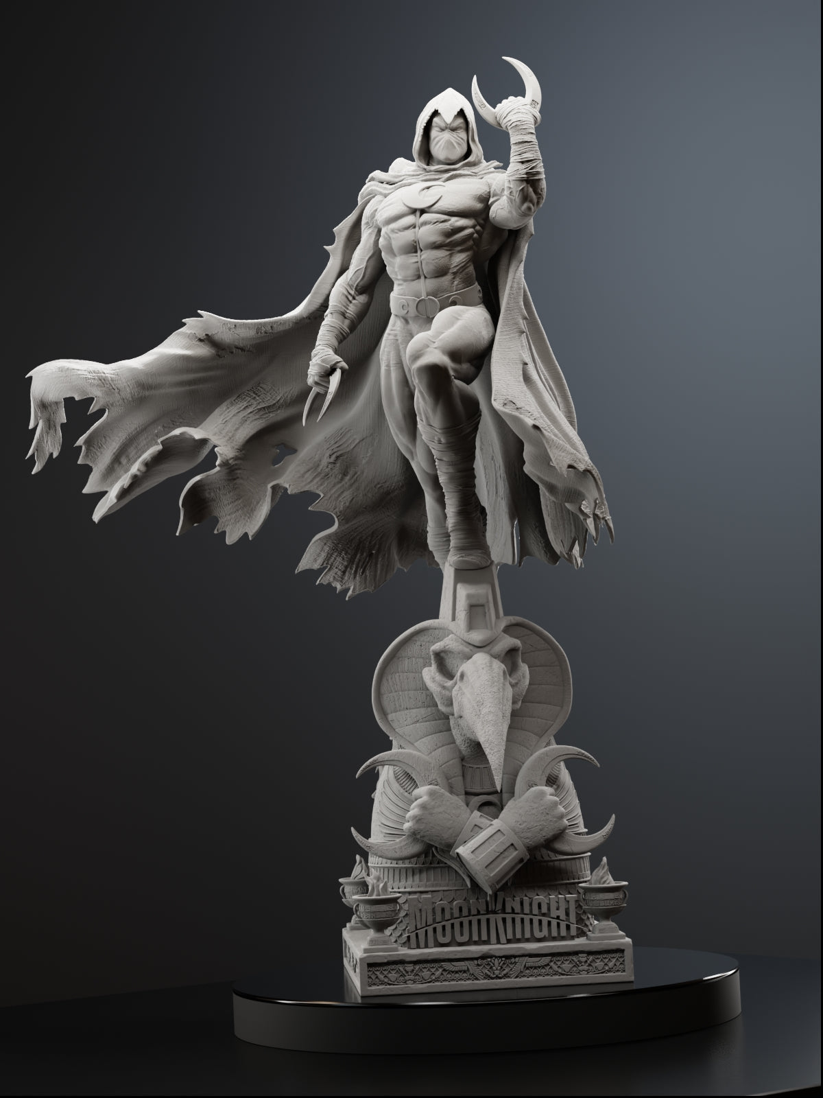 Hand of the Moon Statue