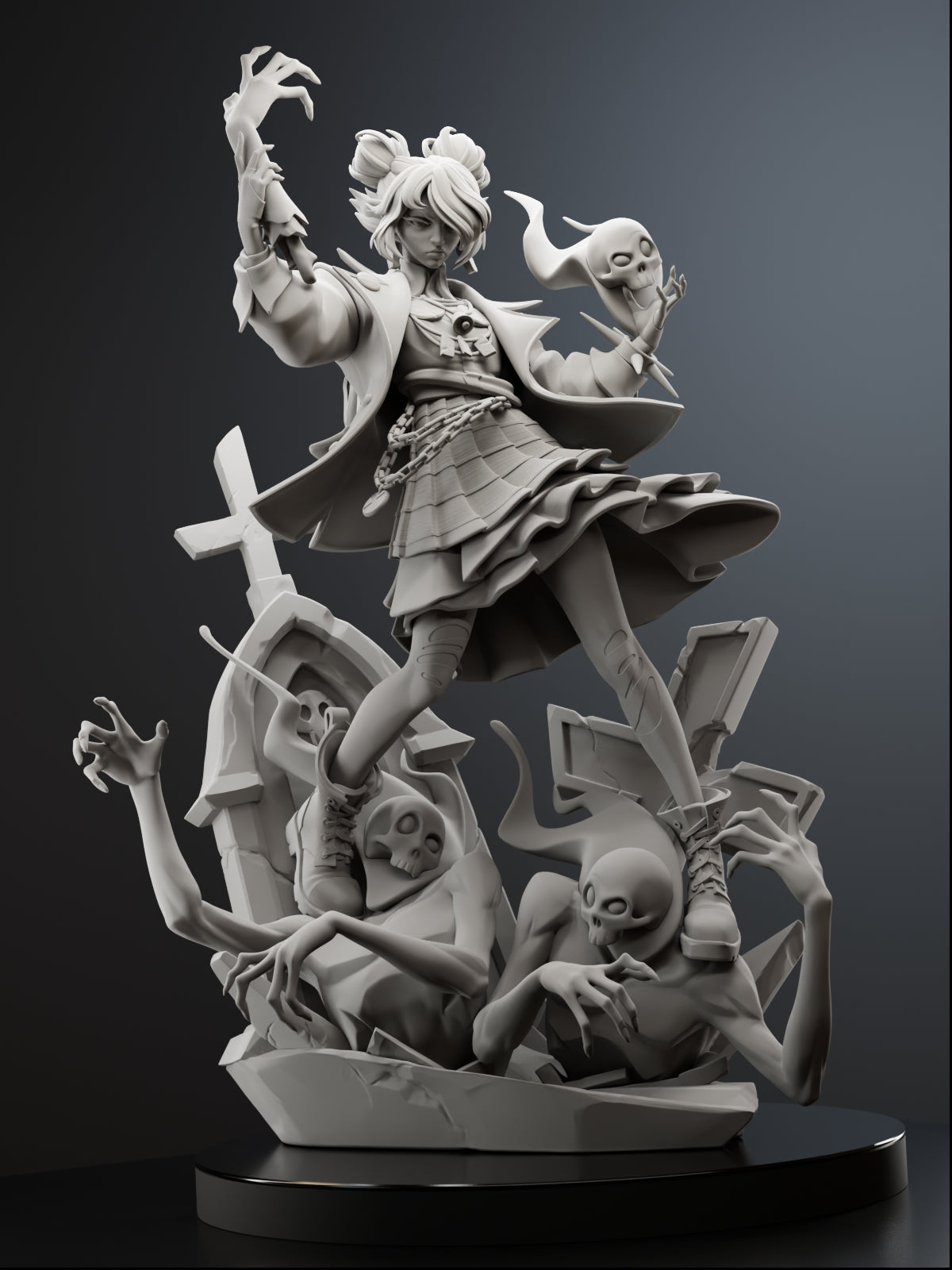 Graveyard Maestro Statue