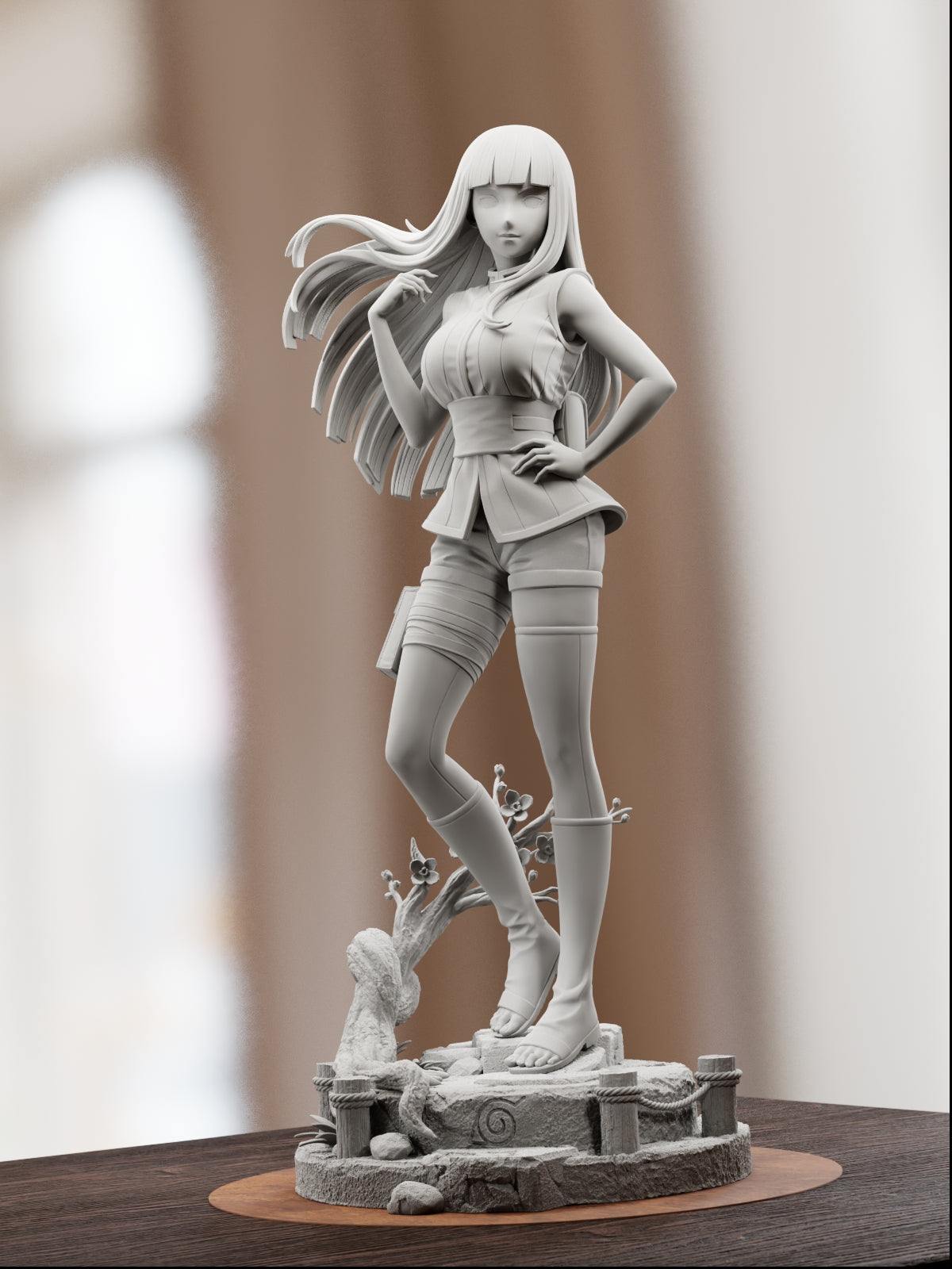 The Shy Blossom | Maximum Detailed 12K 3D Printed Figure