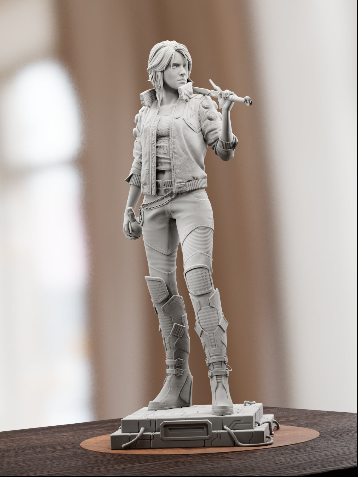 The Cyber Witcher | Maximum Detailed 12K 3D printed figure