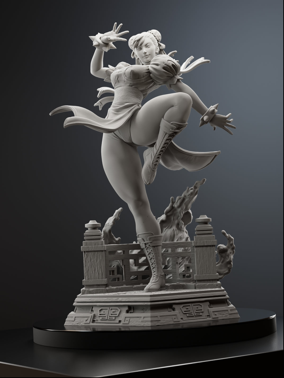 The Blue Phoenix | Maximum Detailed 12K 3D printed figure