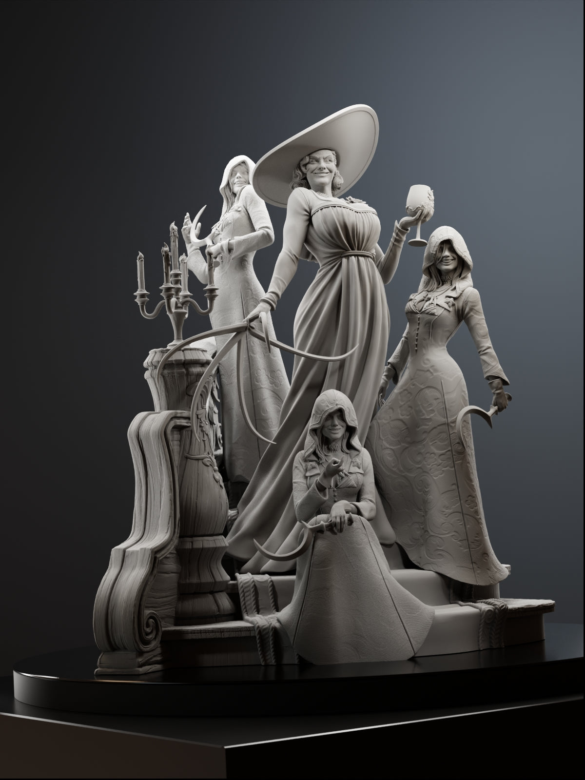 The Blood Matriarch | Maximum Detailed 12K 3D printed figure