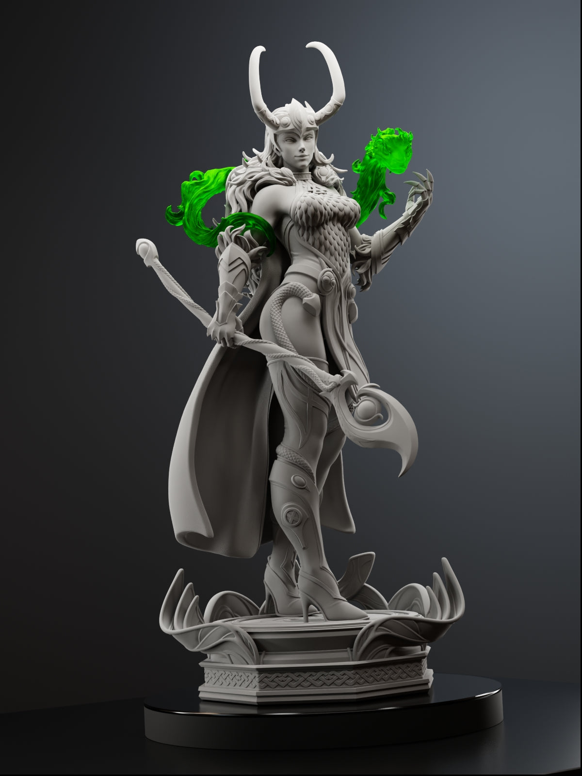 Trickster Serpent Statue