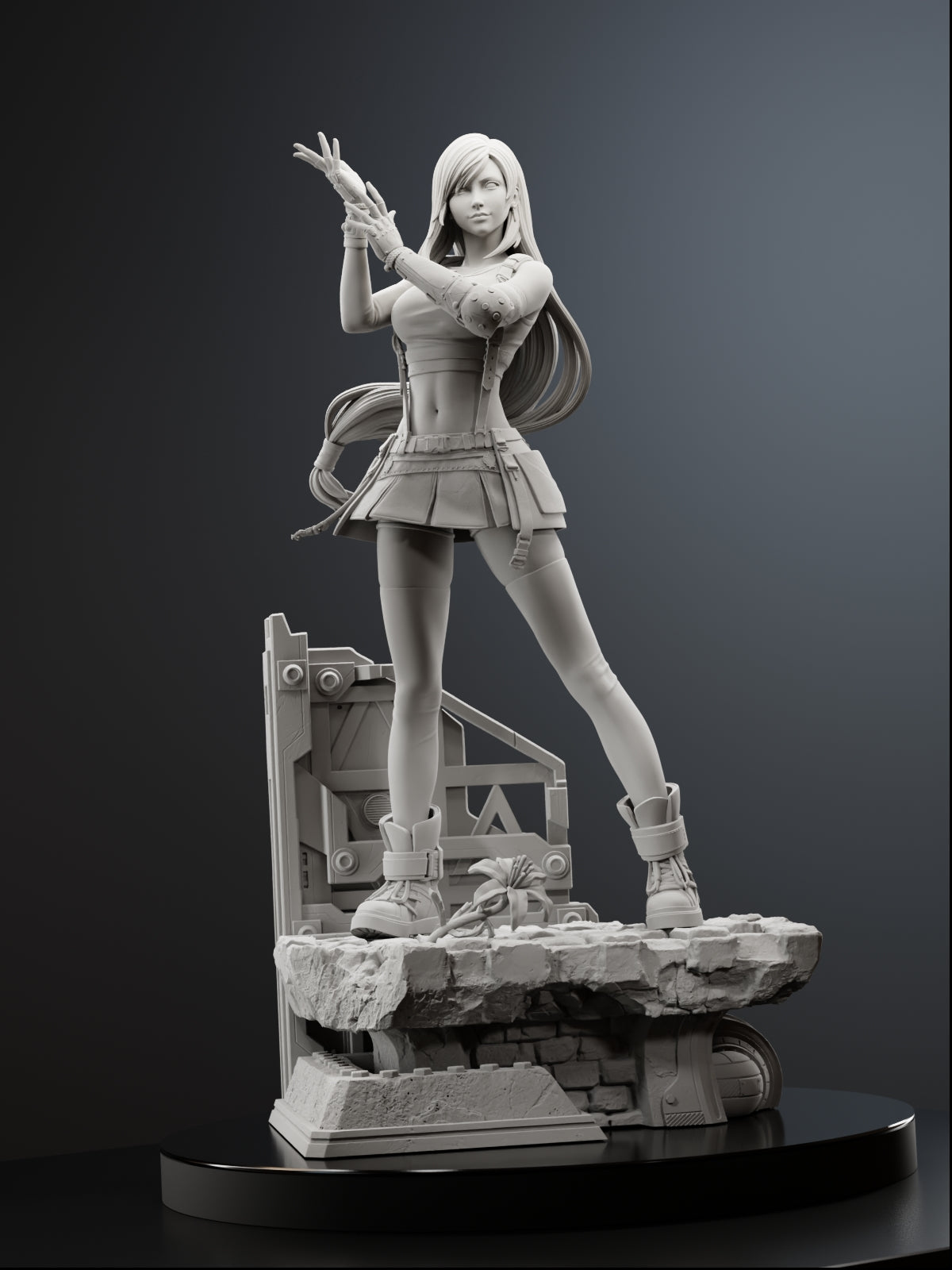 Seventh Heaven Brawler Statue