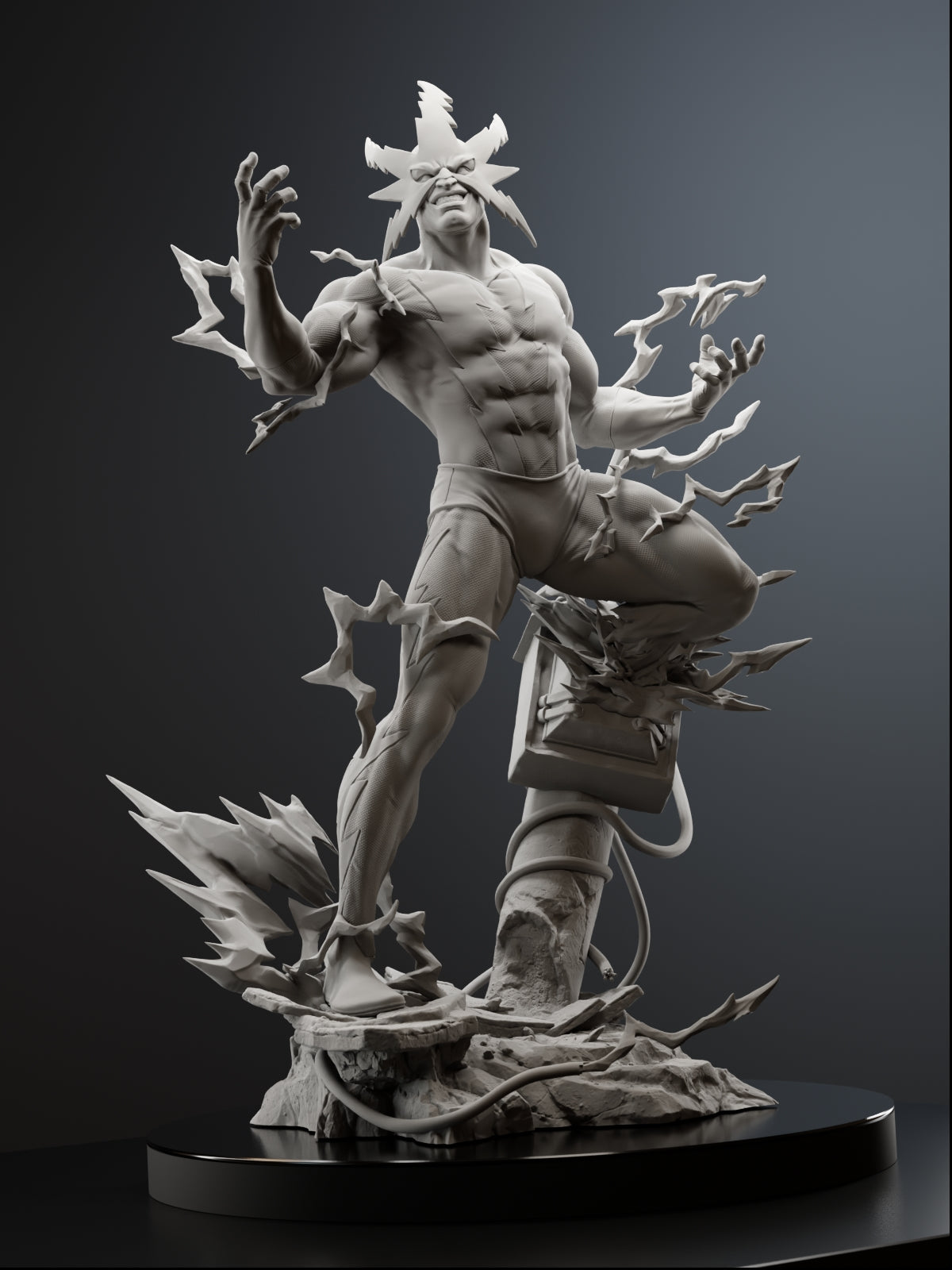 The Living Lightning | Maximum Detailed 12K 3D printed figure