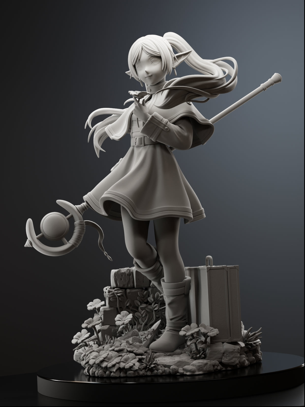 Ancient Elven Mage | Maximum Detailed 12K 3D printed figure