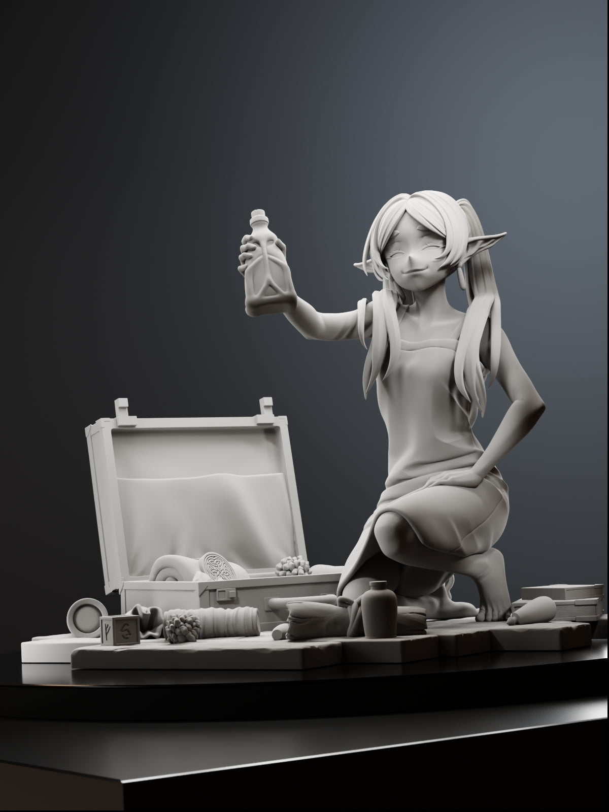 The Spell Collector | Maximum Detailed 12K 3D printed figure