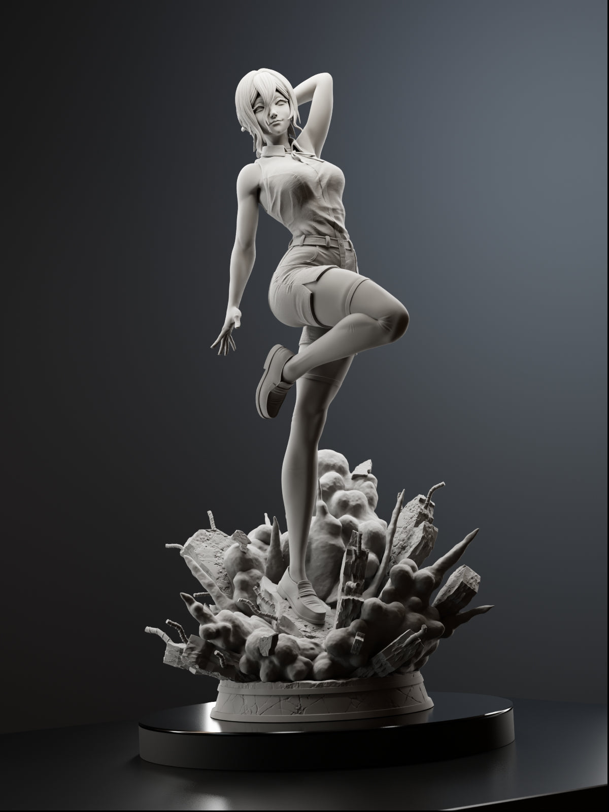 The Bomb Girl | Maximum Detailed 12K 3D printed figure