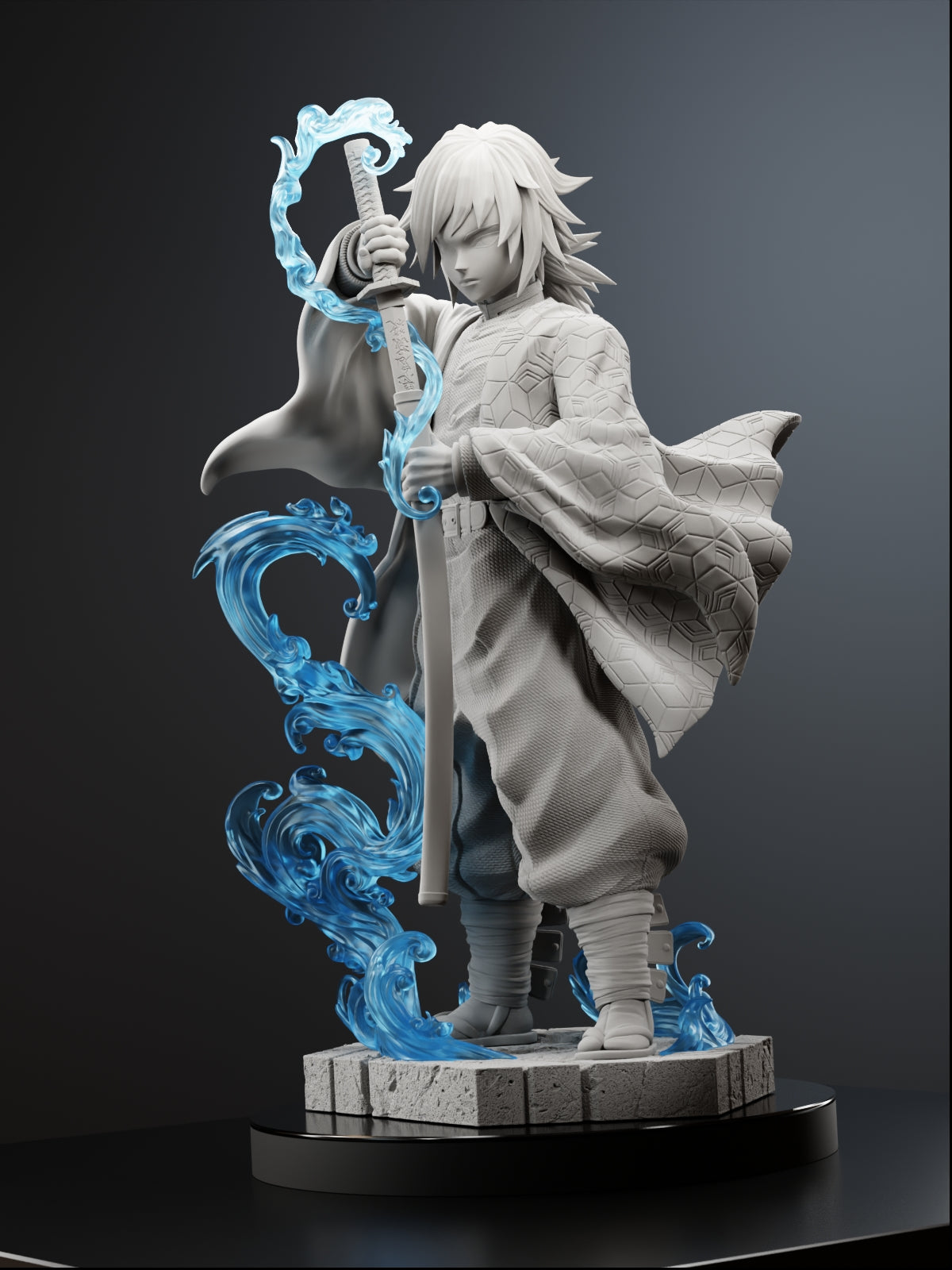 The Water Pillar | Maximum Detailed 12K 3D Printed Figure