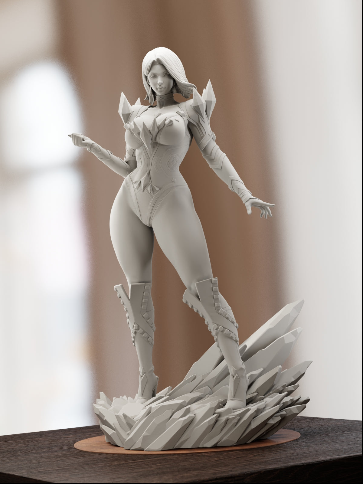 The White Queen | Maximum Detailed 12K 3D printed figure