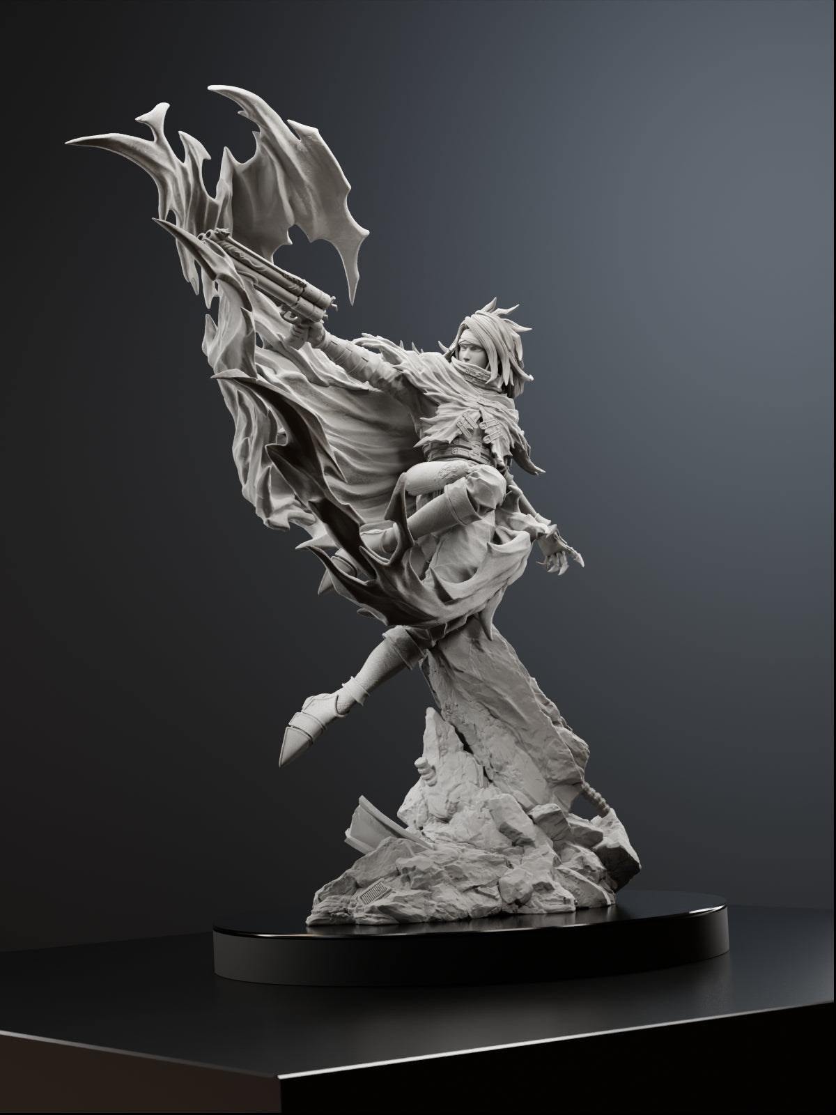 The Crimson Requiem | Maximum Detailed 12K 3D printed figure