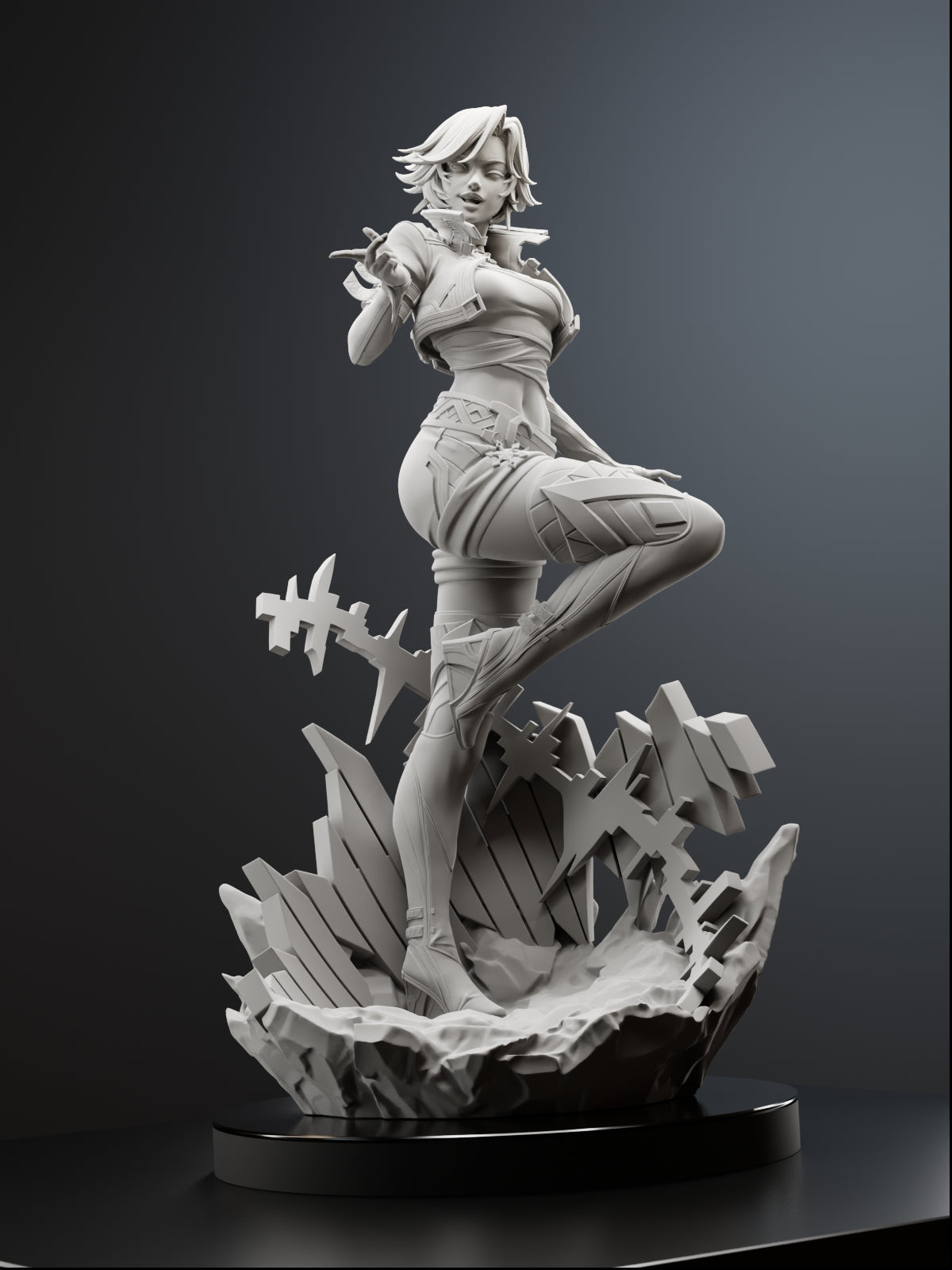 The Frozen Idol | Maximum Detailed 12K 3D printed figure