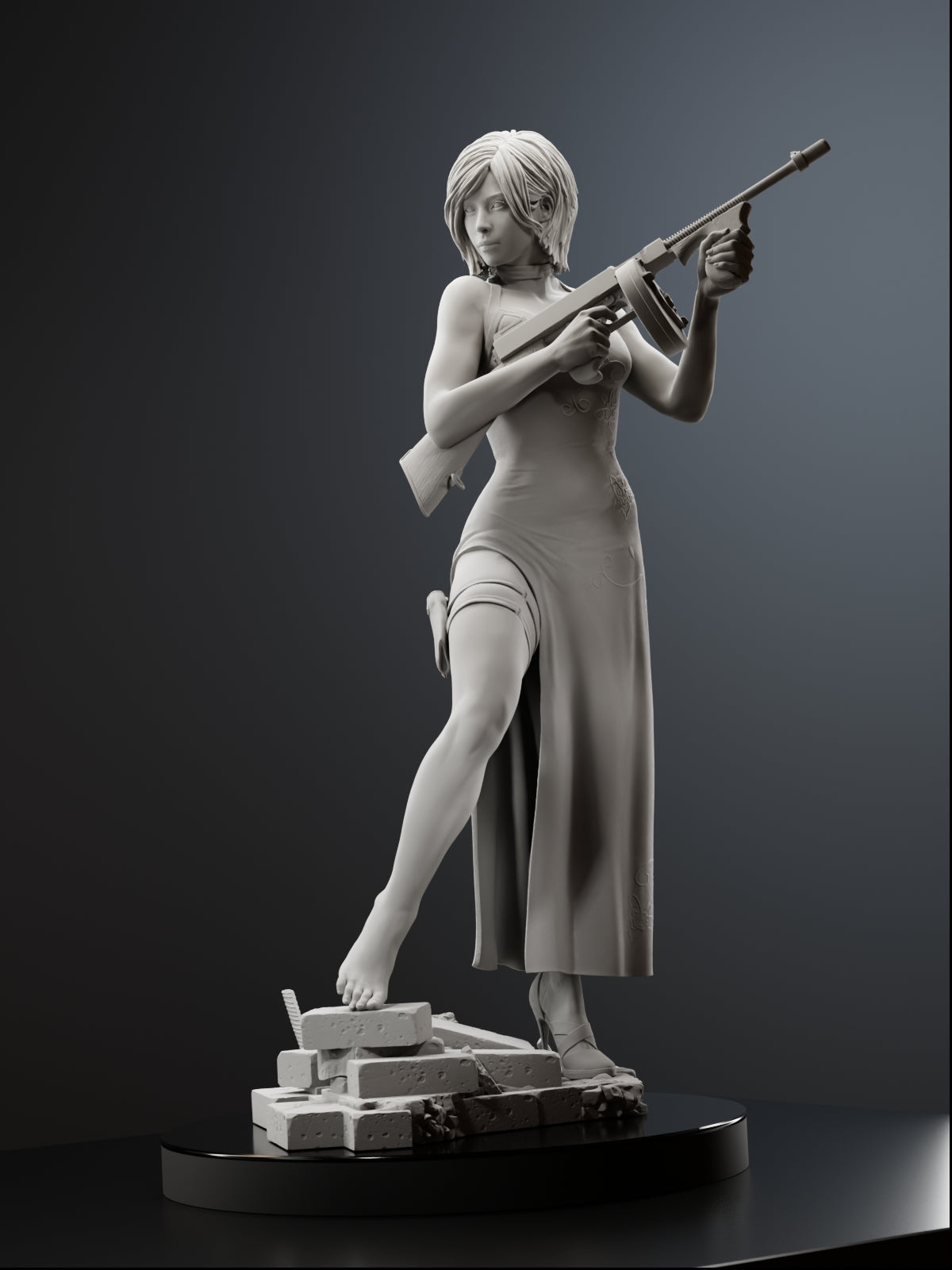 The Scarlet Spy | Maximum Detailed 12K 3D printed figure