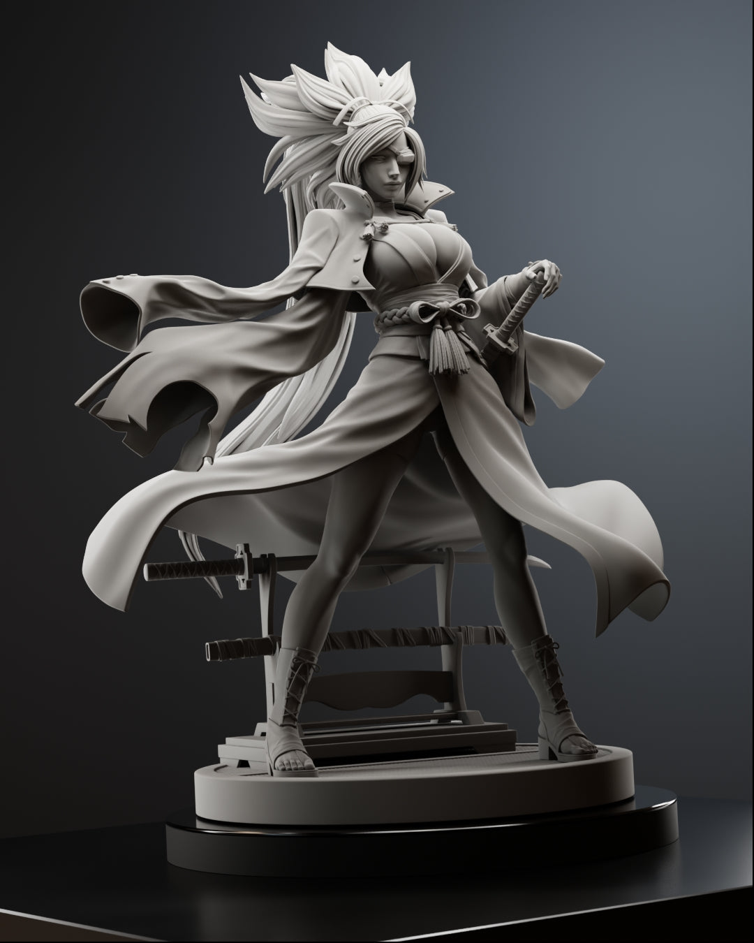 One-Eyed Samurai Statue