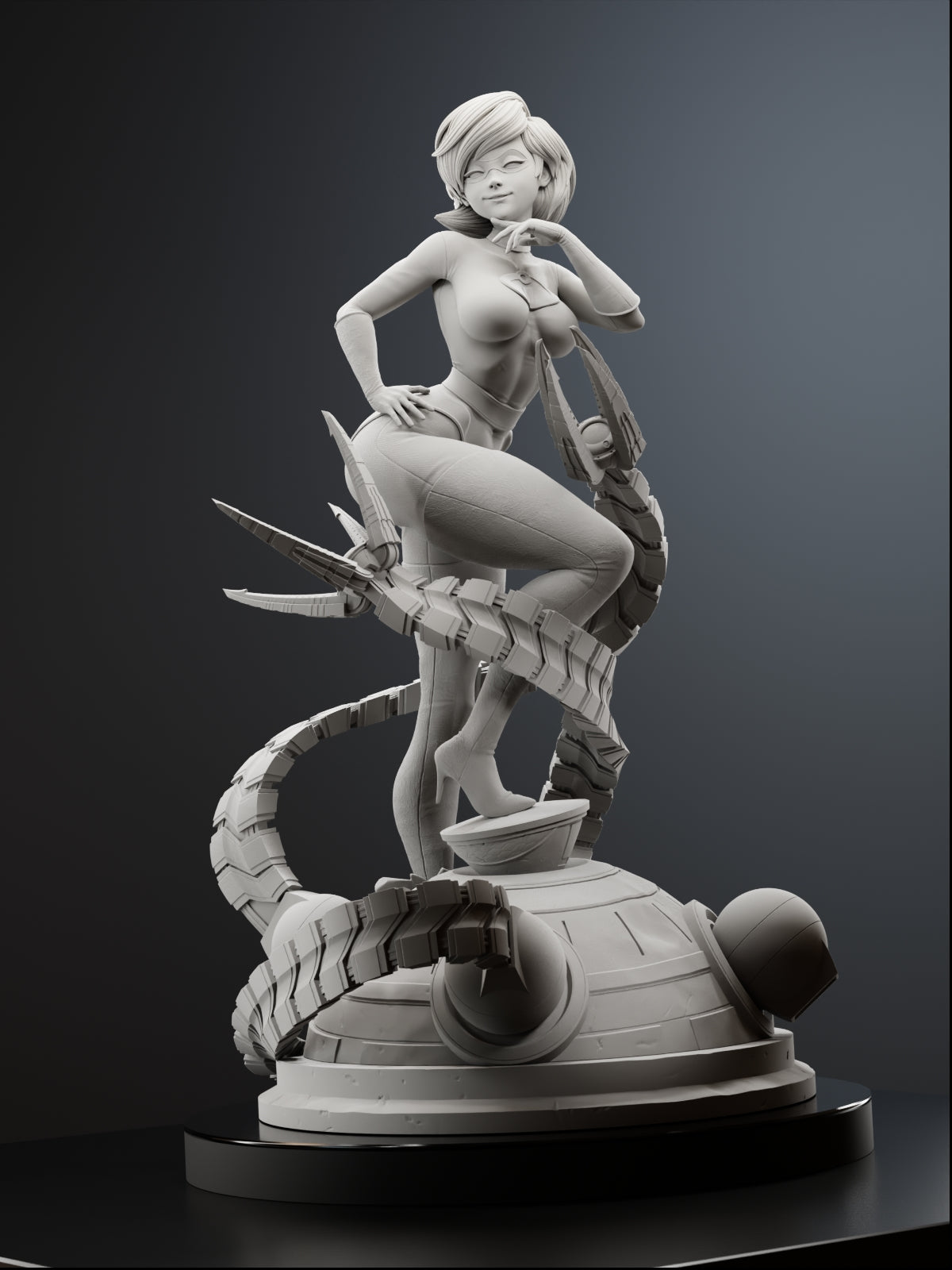 The Flexible Fighter | Maximum Detailed 12K 3D printed figure