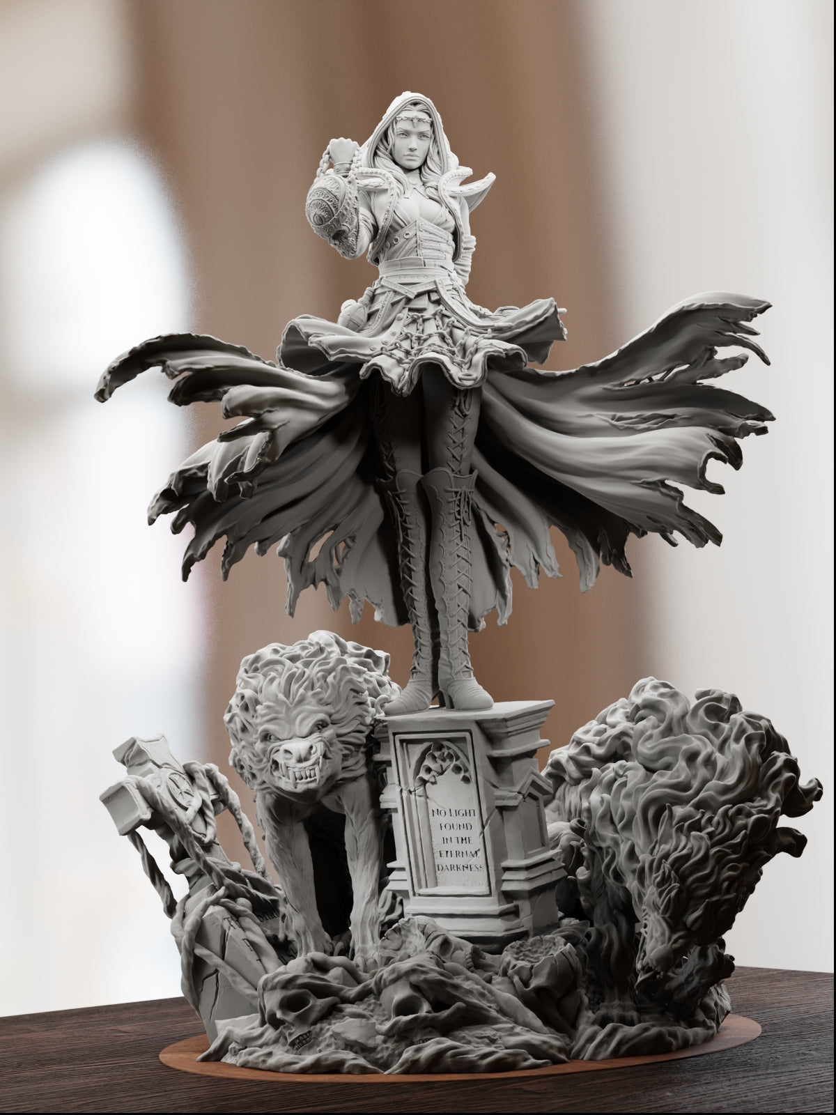 Camelia, The Dark Summoner | Maximum Detailed 12K 3D printed figure