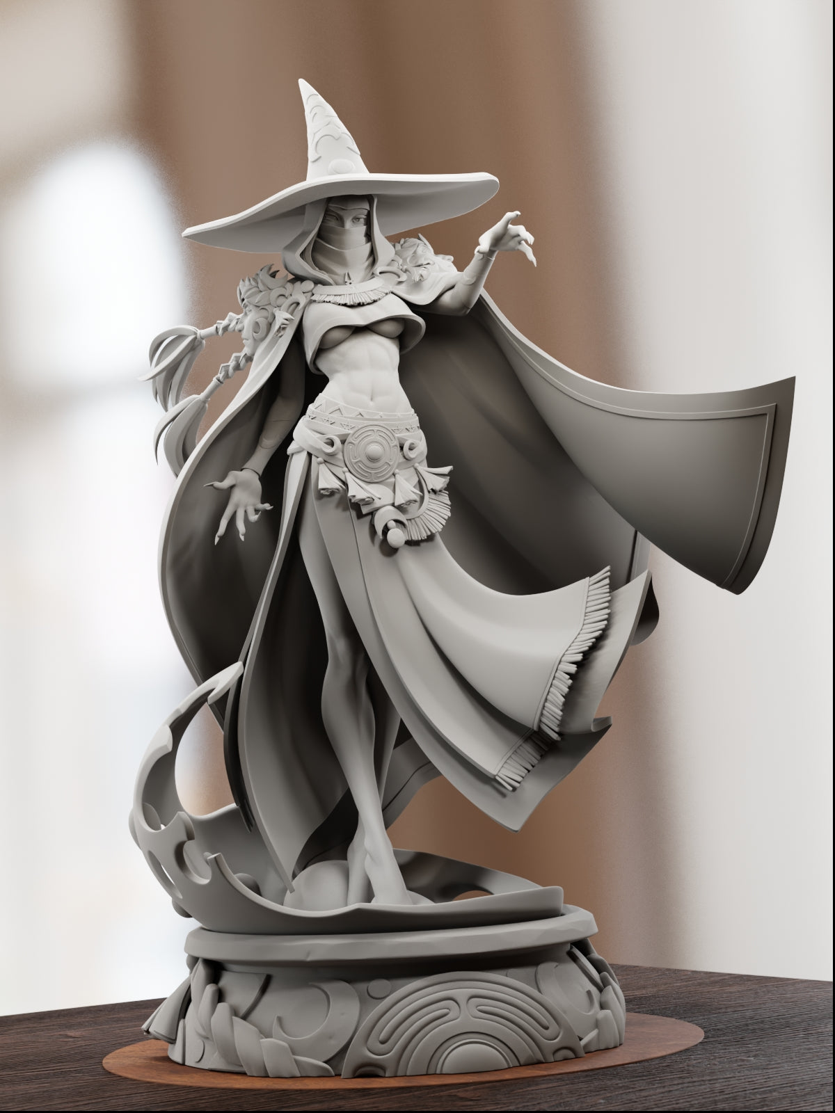 Goddess of Witchcraft | Maximum Detailed 12K 3D printed figure