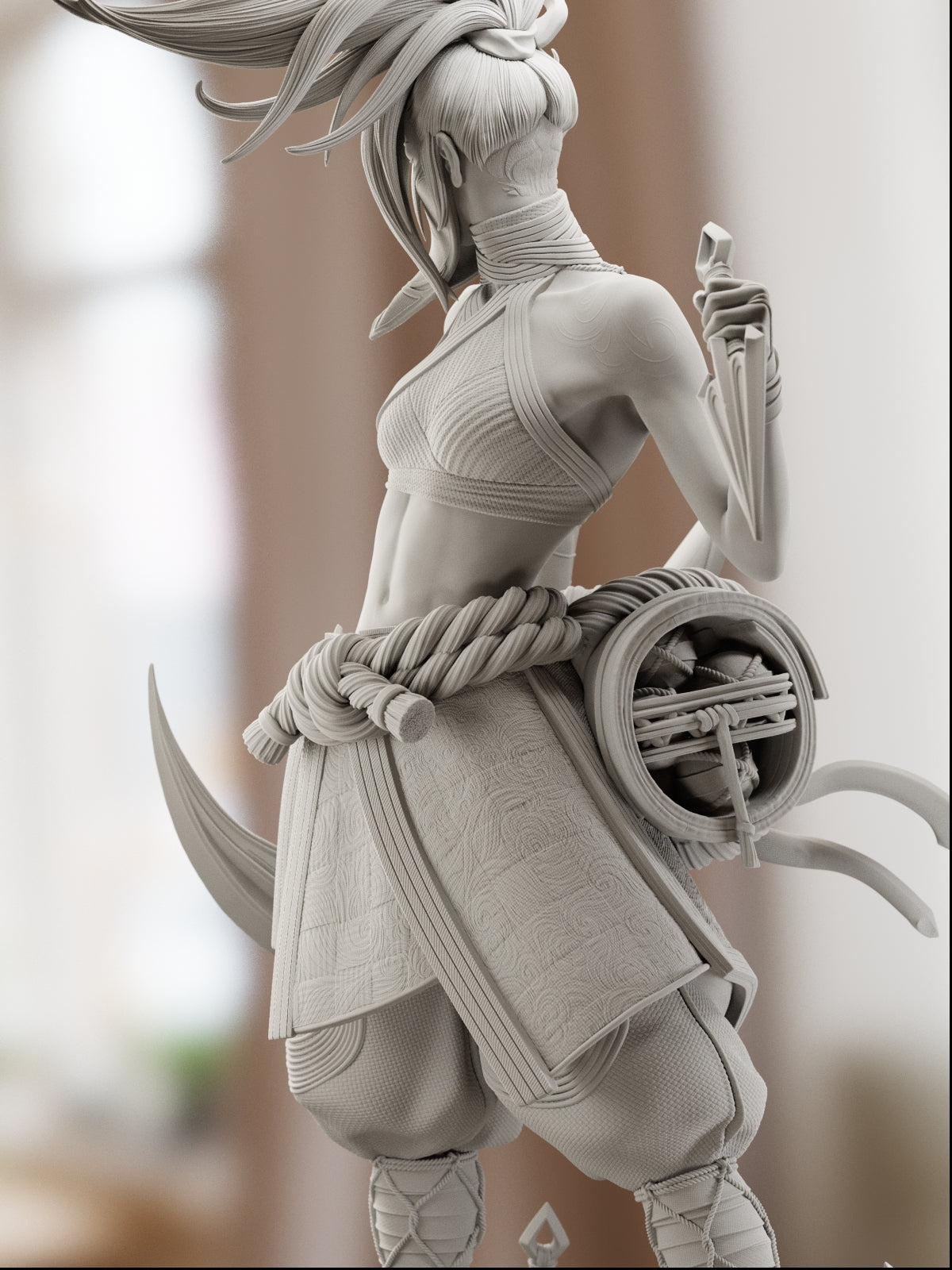 The Rogue Assassin | Maximum Detailed 12K 3D printed figure