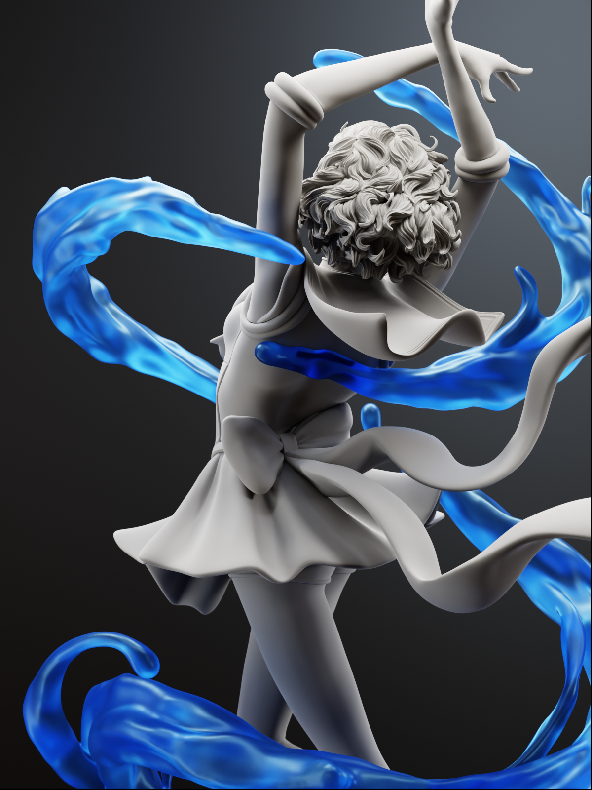 The Icebound Scholar | Maximum Detailed 12K 3D printed figure