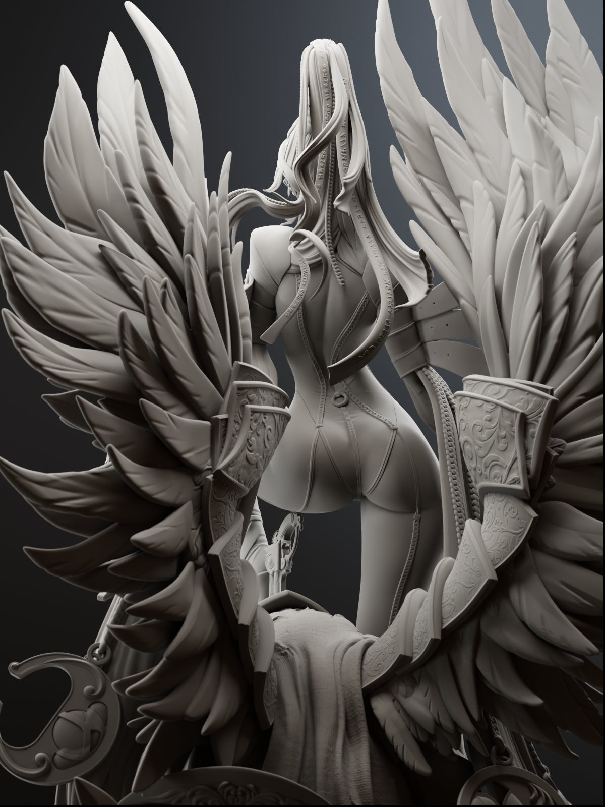 The Gunslinger Witch Statue