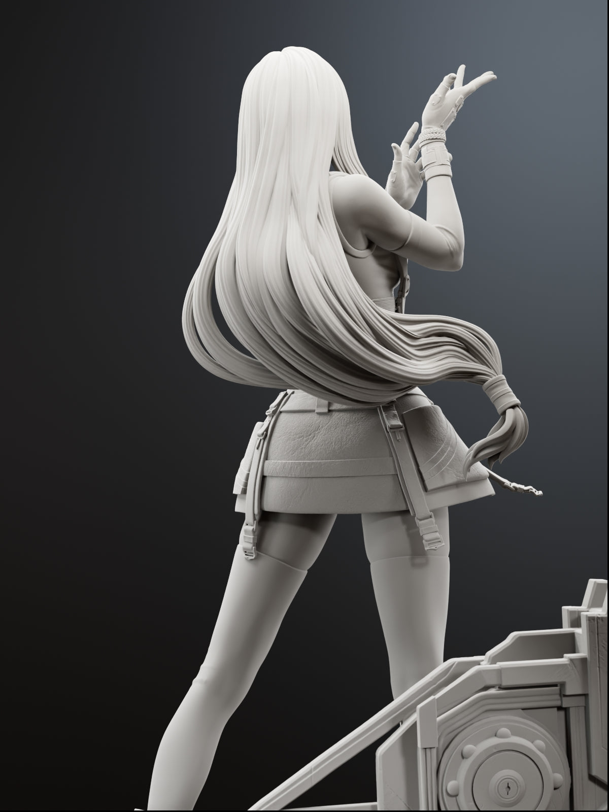 Seventh Heaven Brawler Statue