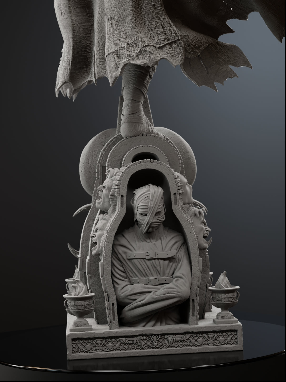 Hand of the Moon Statue