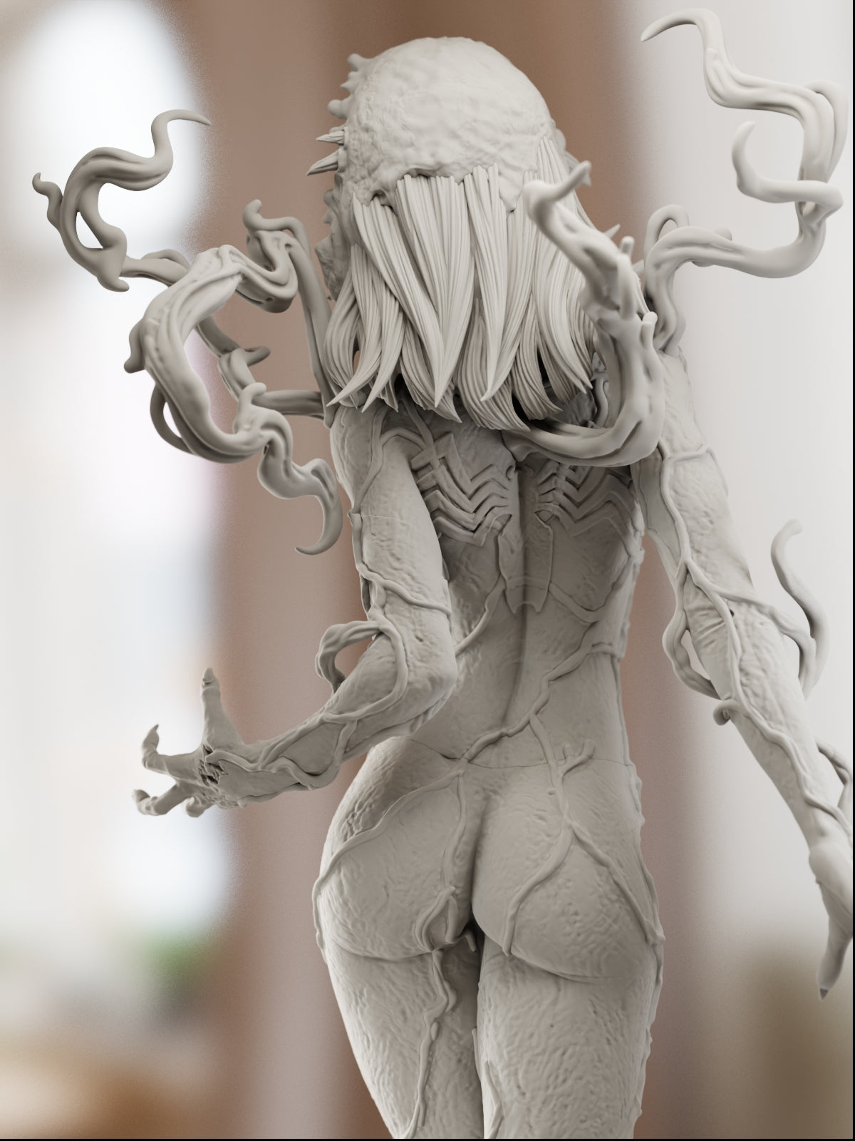 Symbiote Gwen | Maximum Detailed 12K 3D printed figure