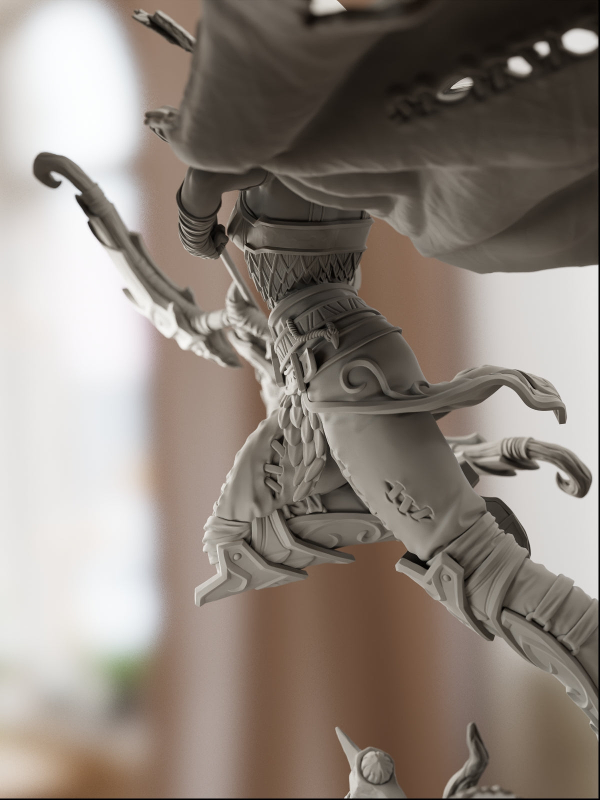 High Elf Archer | Maximum Detailed 12K 3D printed figure