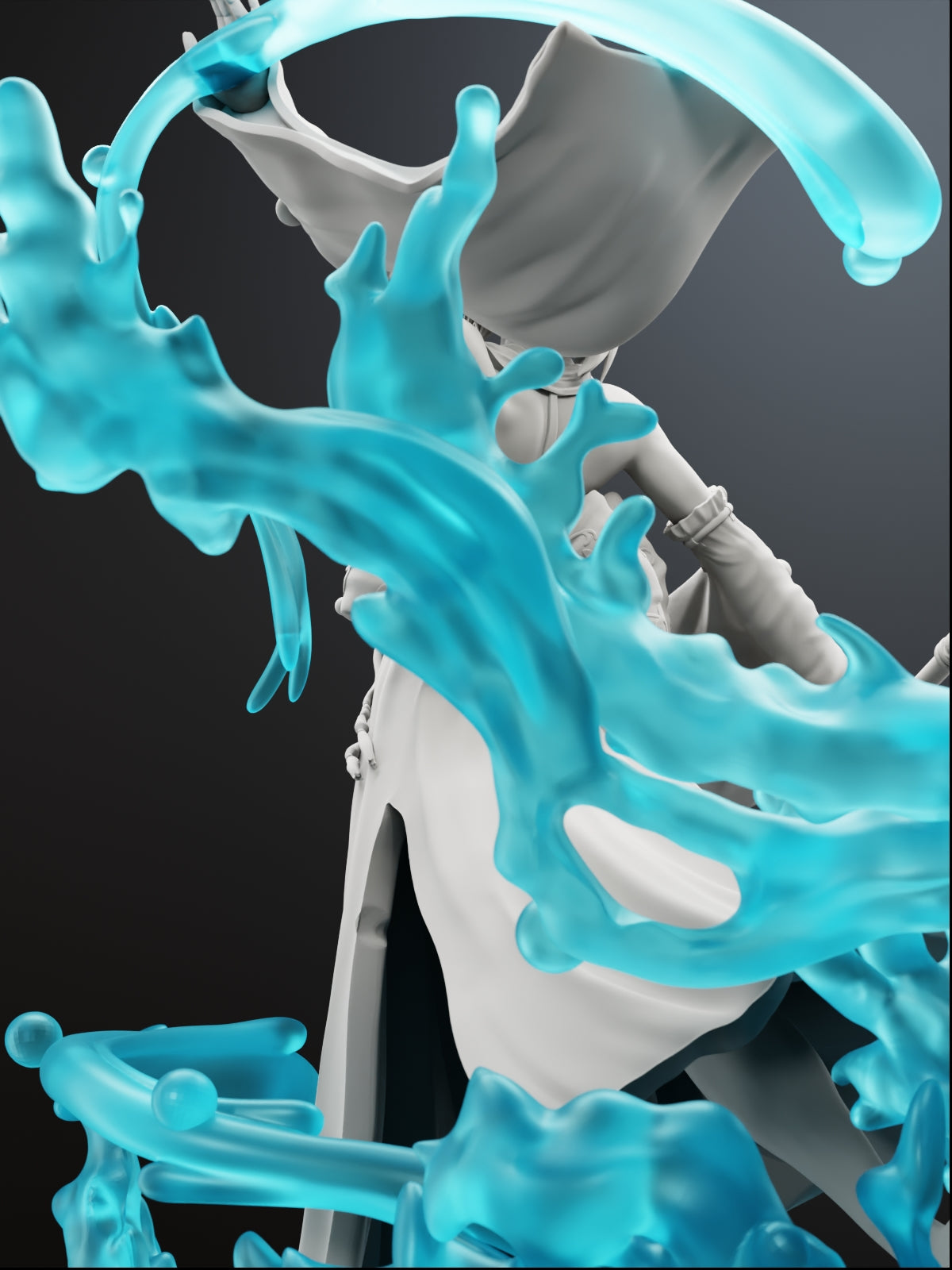 The Wave-Dancer | Maximum Detailed 12K 3D printed figure