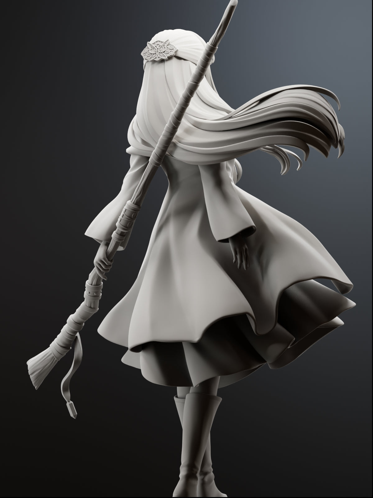 The Calm Caster | Maximum Detailed 12K 3D printed figure