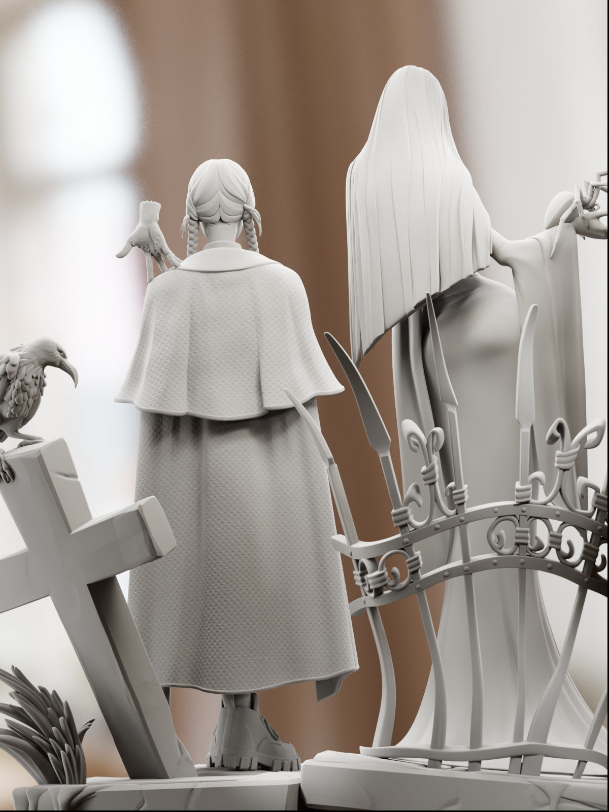 The Gothic Duo | Maximum Detailed 12K 3D printed figure