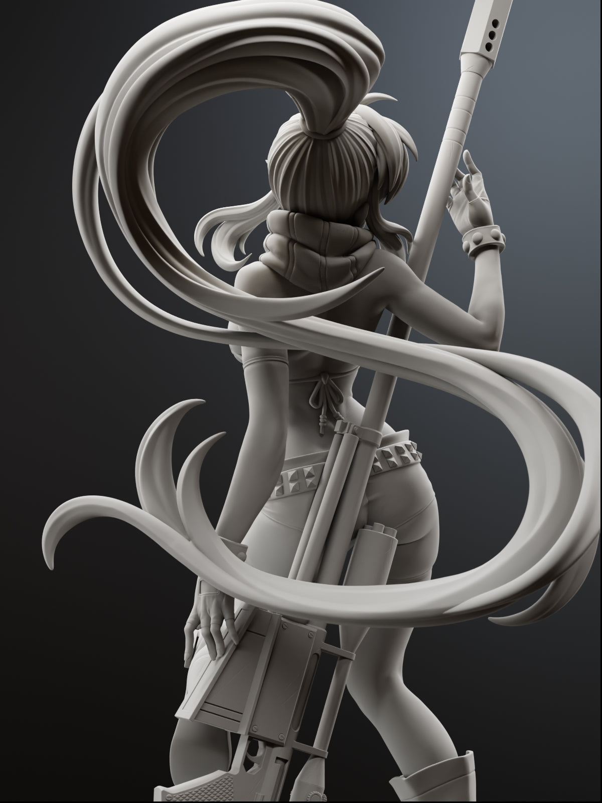 Red-Haired Sniper Statue