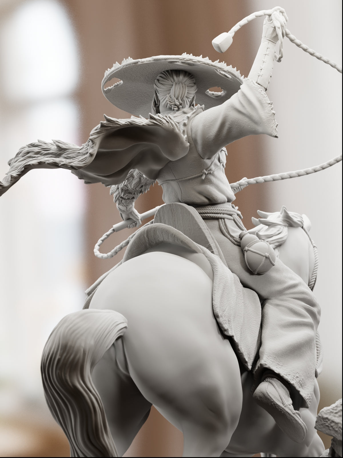 The Lone Rider | Maximum Detailed 12K 3D printed figure