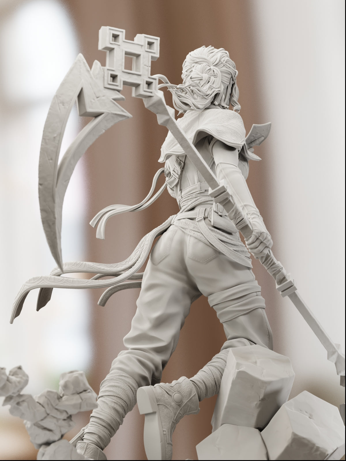 Blade of the Obscure | Maximum Detailed 12K 3D printed figure